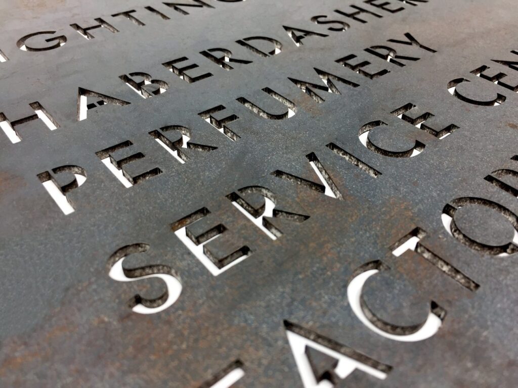 Tom Dixon Stuidio Showroom Signs