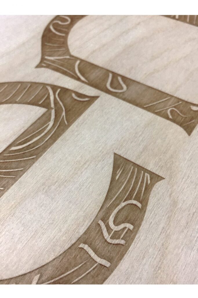 Envy Office Desk Etching