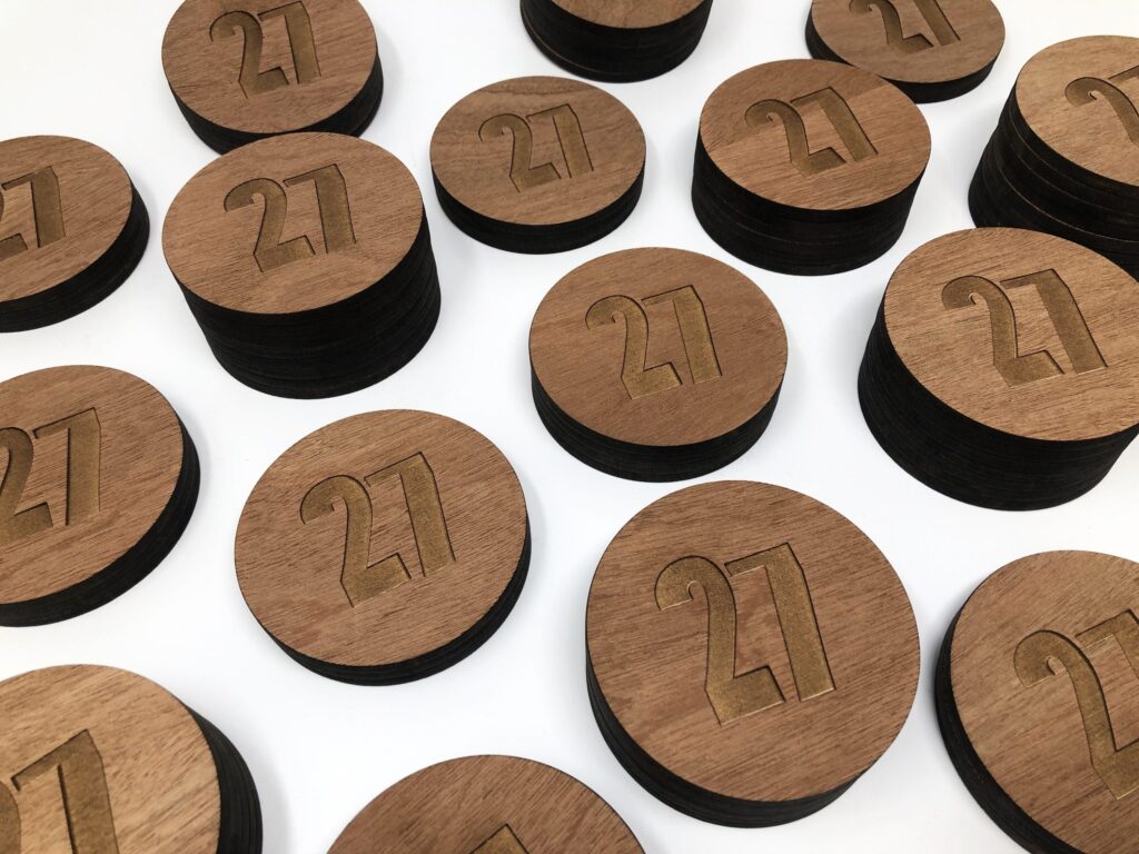 Restaurant 27 Wood Coasters