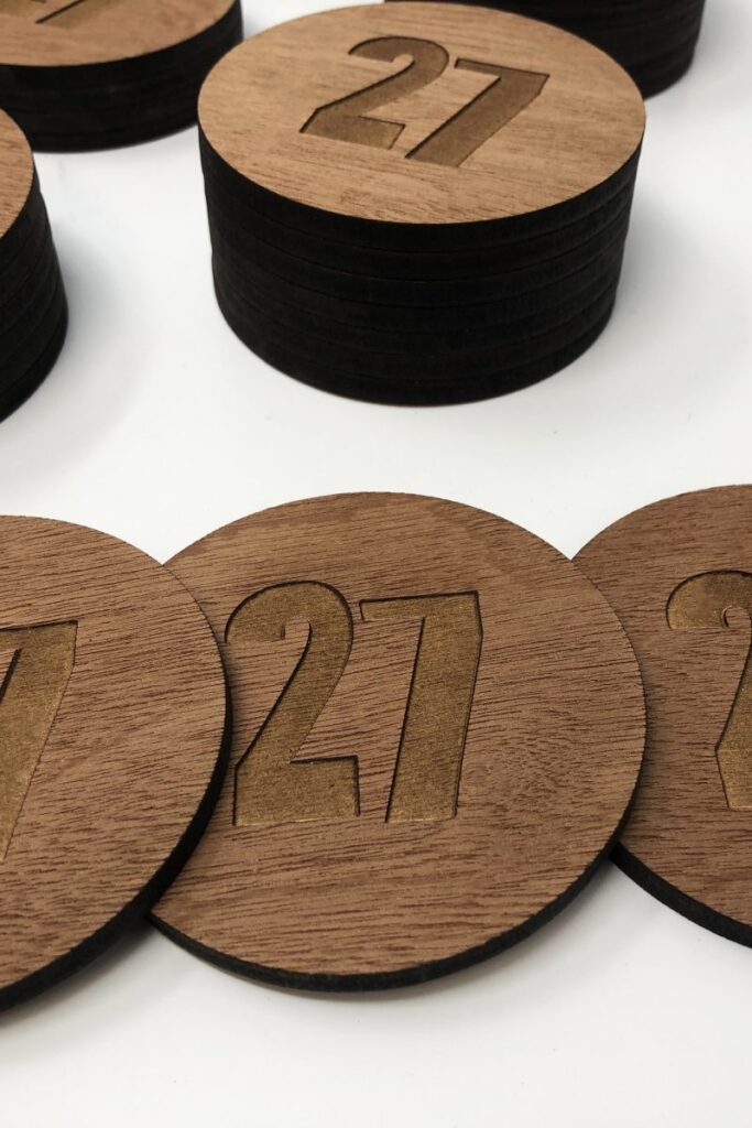 Restaurant 27 Wood Coasters