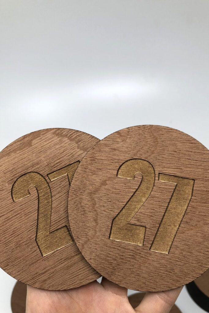Restaurant 27 Wood Coasters