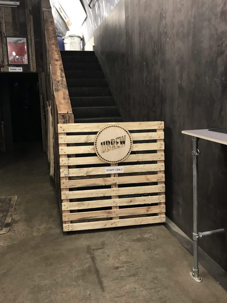 UBREW signage Project Scope: Laser Cutting