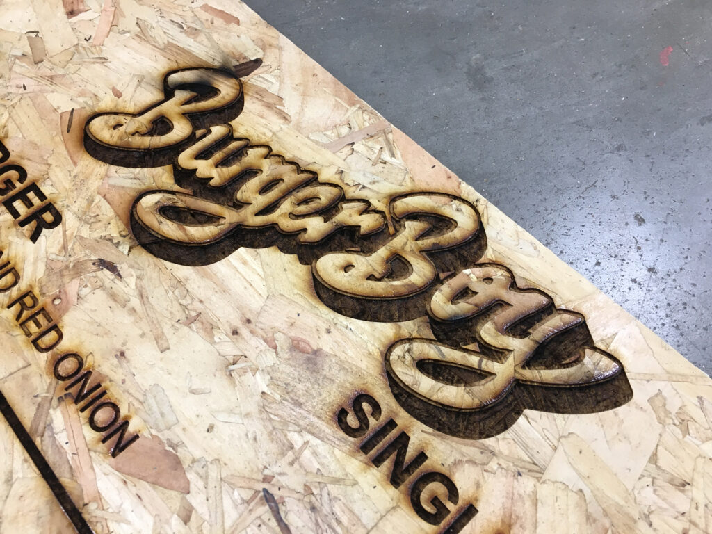 Burger Boy Menu board