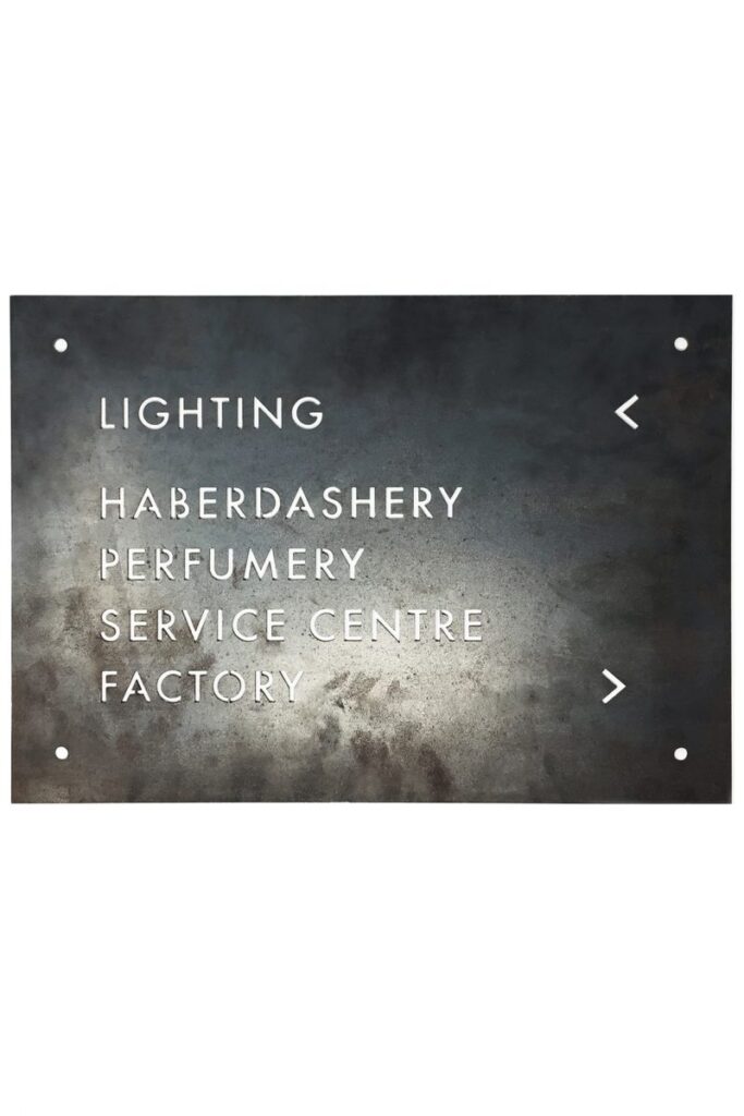 Tom Dixon Stuidio Showroom Signs