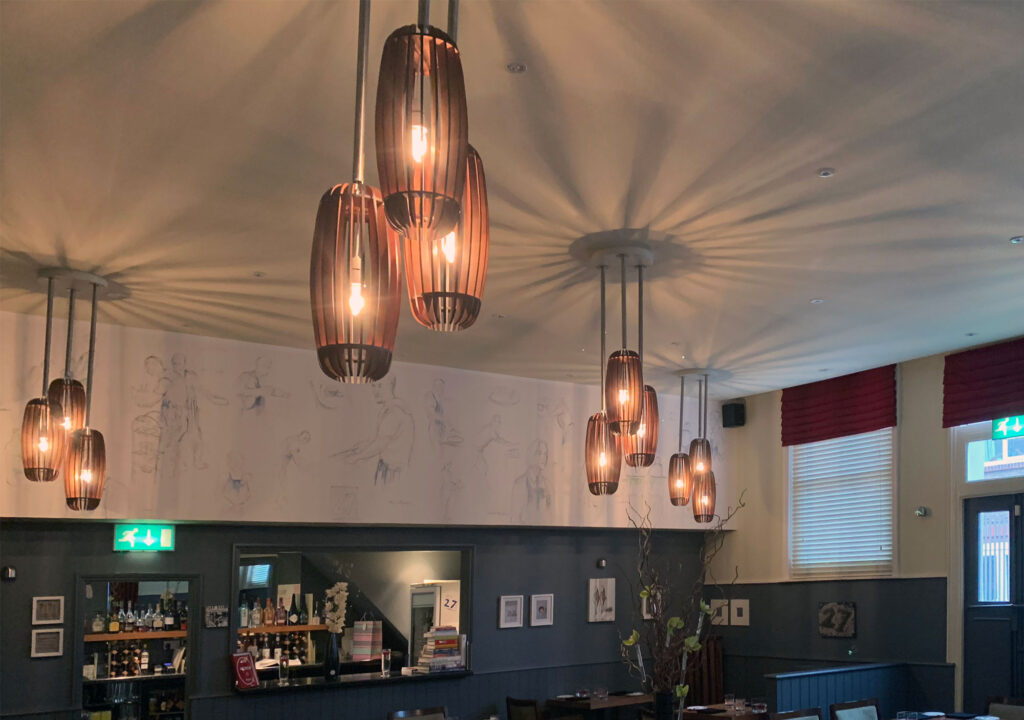 Restaurant 27 Bespoke Laser Cut Lights