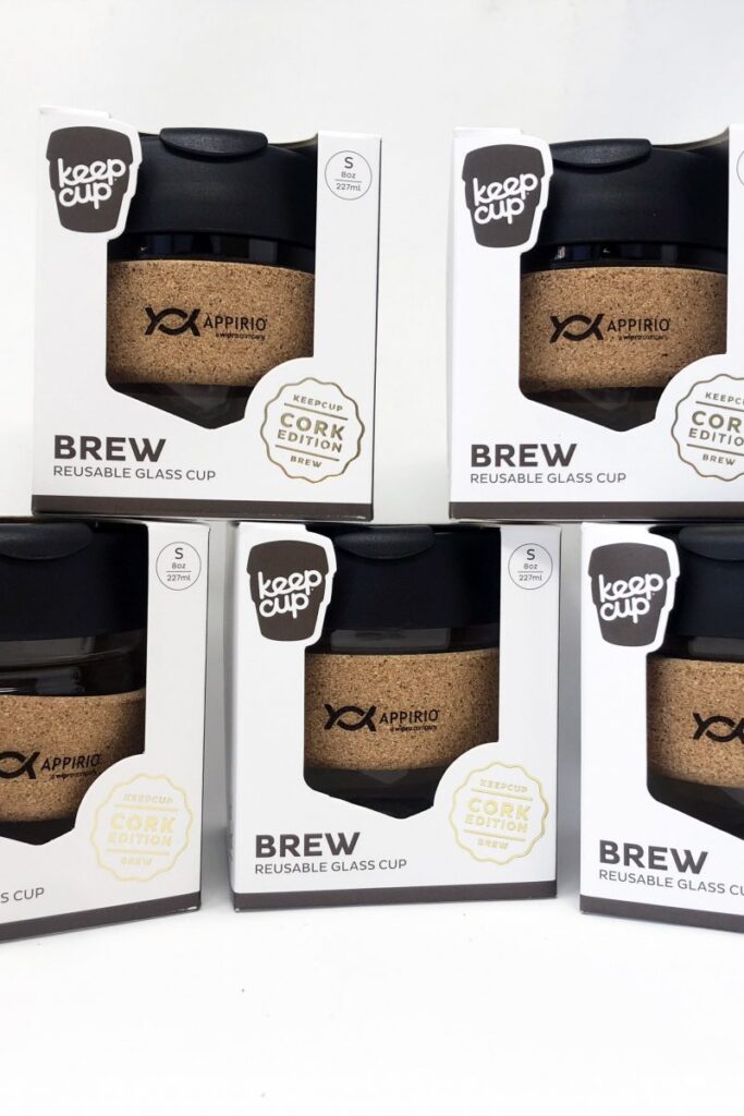 Appirio Brew Reusable Glass Cups