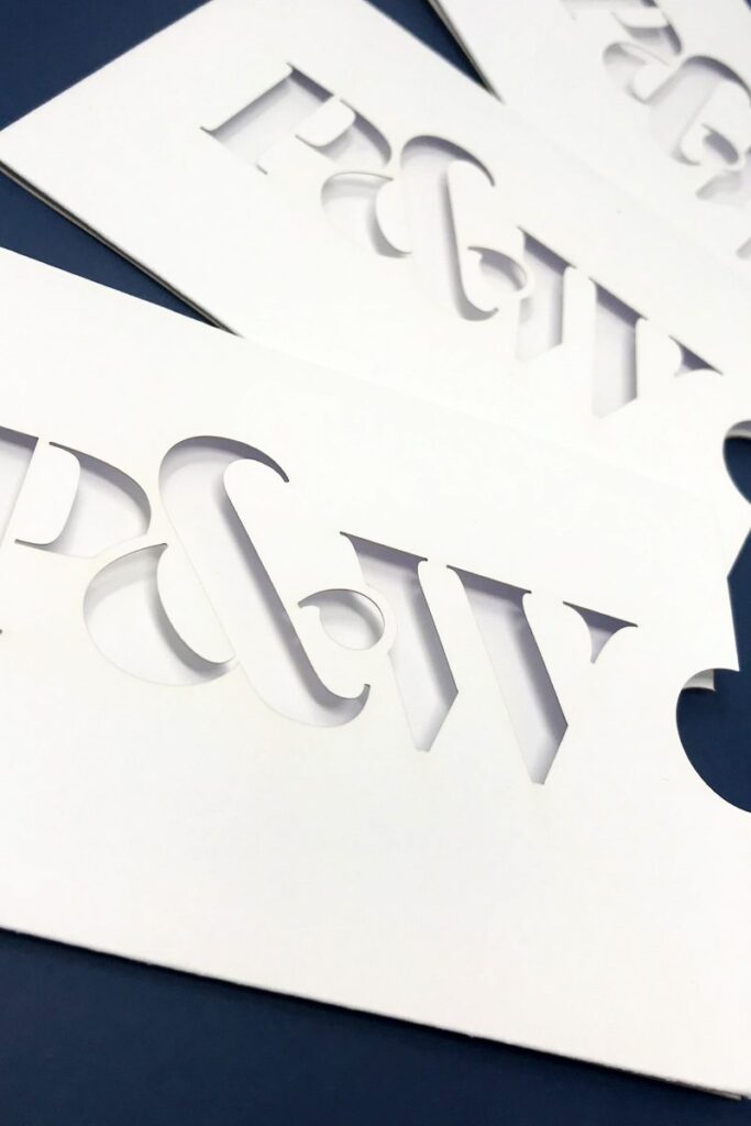 P&W Design Consultants P&W Slip Case Project Scope: Fabrication, Laser Cutting, Laser Engraving