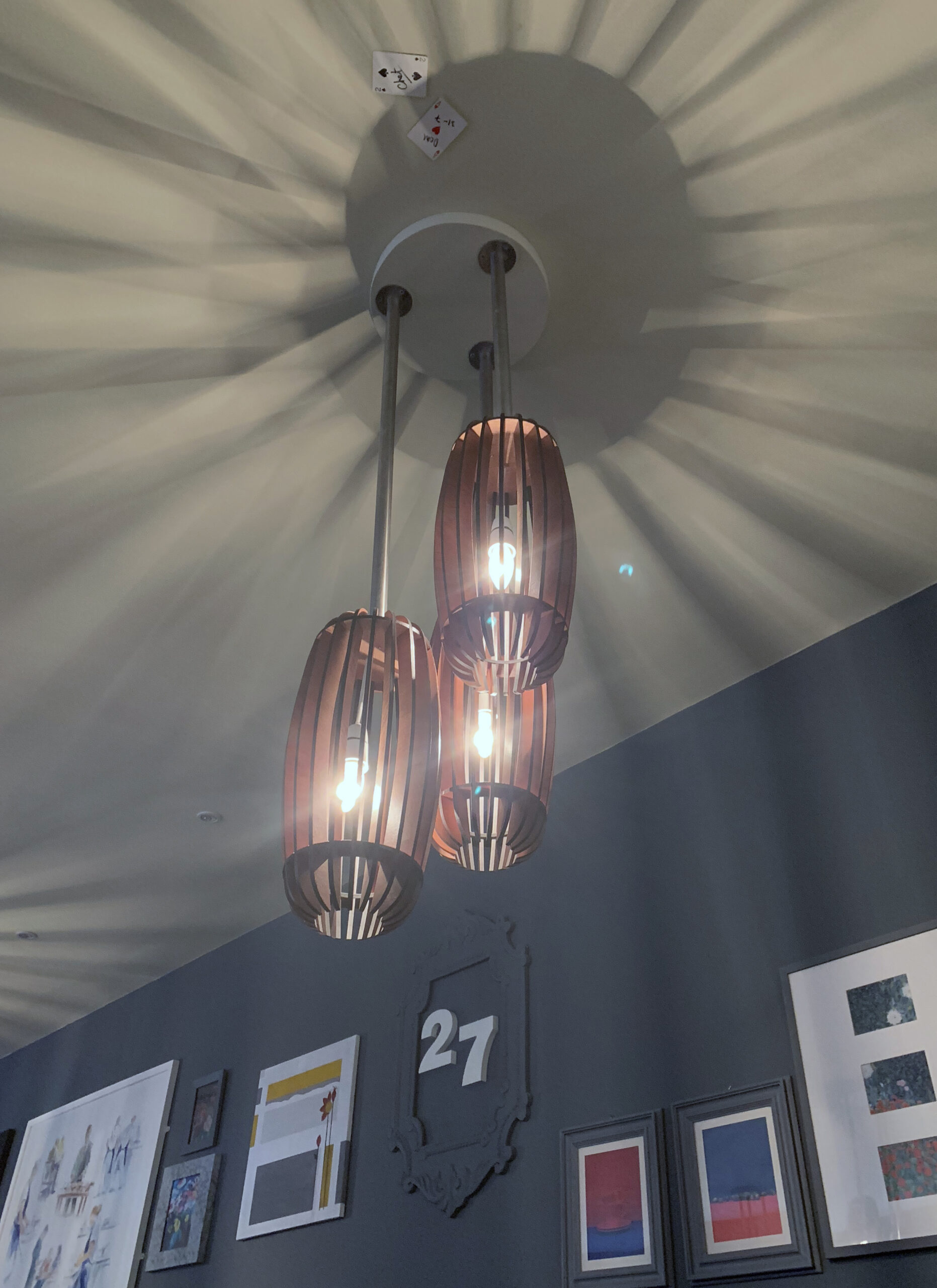 Restaurant 27 Bespoke Laser Cut Lights